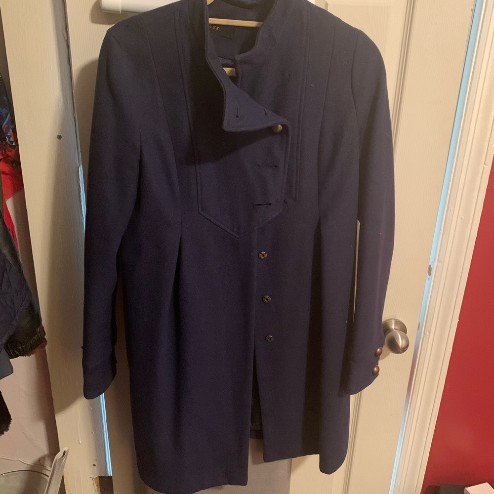 Urban Outfitters Wool coat (navy) Gold buttons